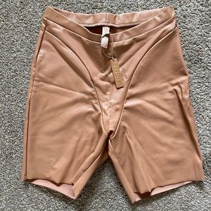 Skim’s Faux Leather Biker Shorts
